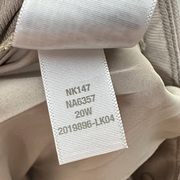 MADEWELL The Plus Neale Straight-Leg Pant Drapeweave Taupe Sz 20 NWT $98 {3N9} - Picture 6 of 6